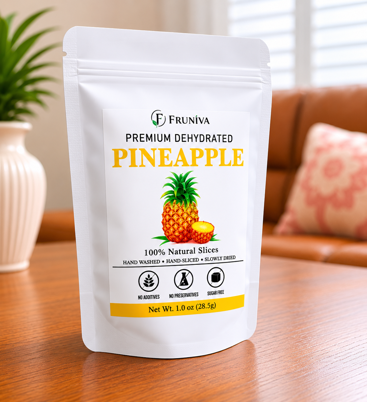 Premium Dehydrated Pineapple | 100% Natural | No Added Sugar