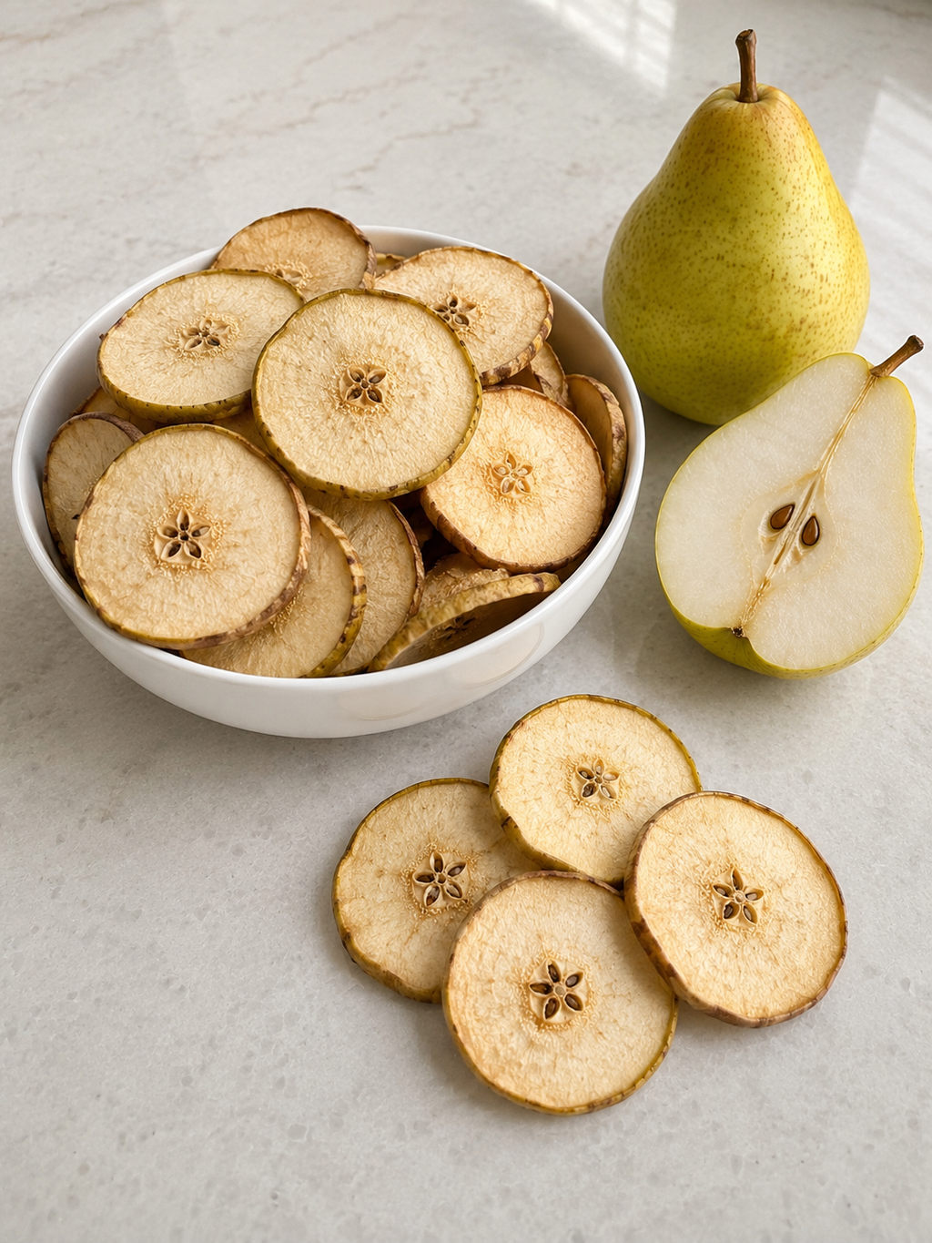 Premium Dehydrated Pear - No Sugar Added Healthy Snack
