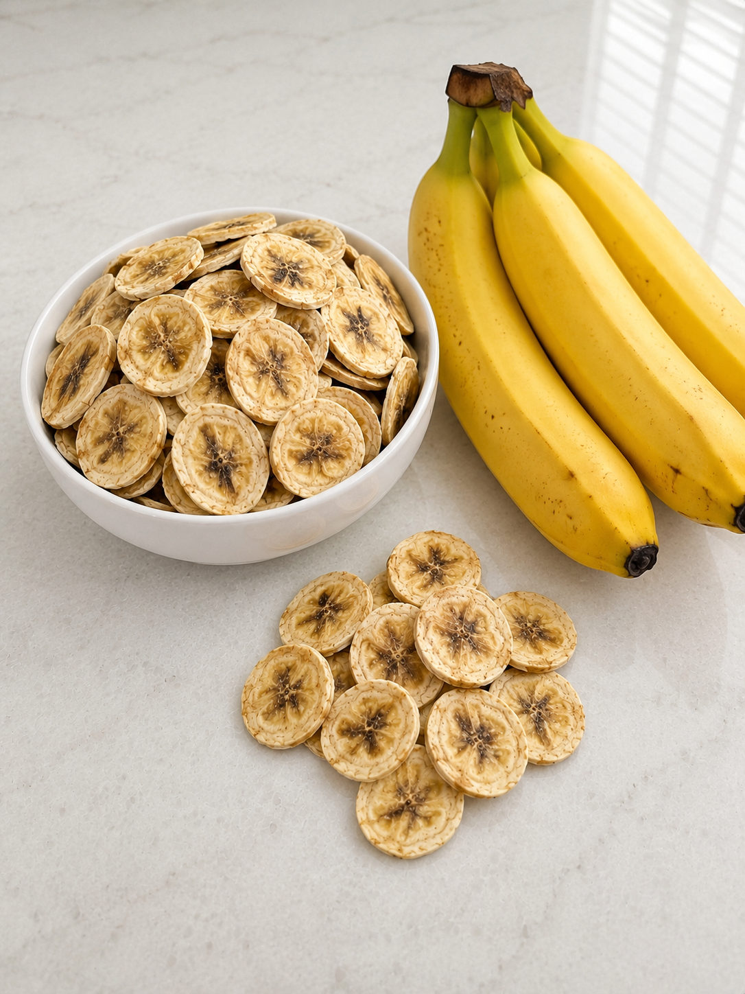Premium Dehydrated Banana - No Sugar Added Healthy Snack