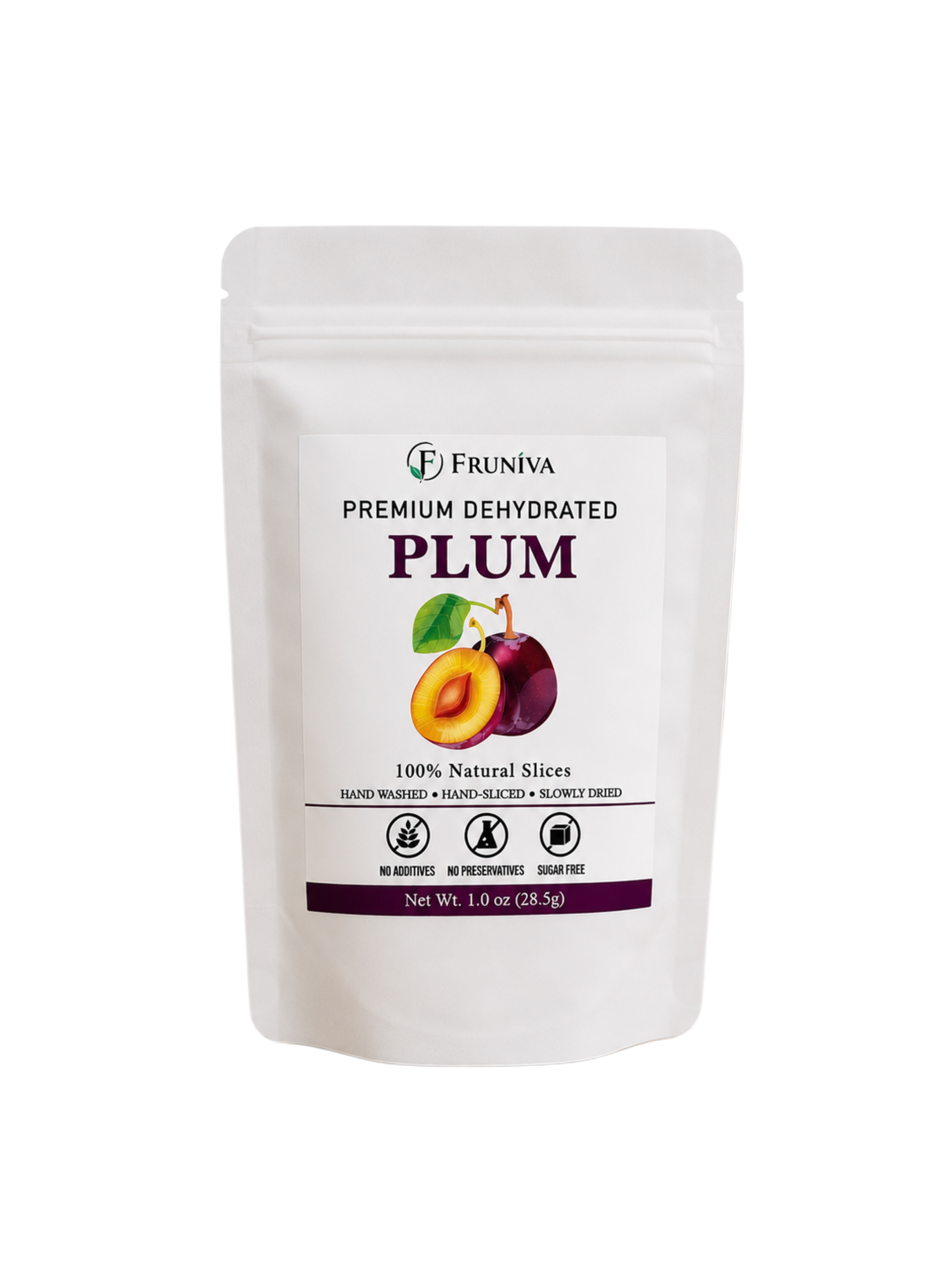 Premium Dehydrated Plum - No Sugar Added Healthy Snack