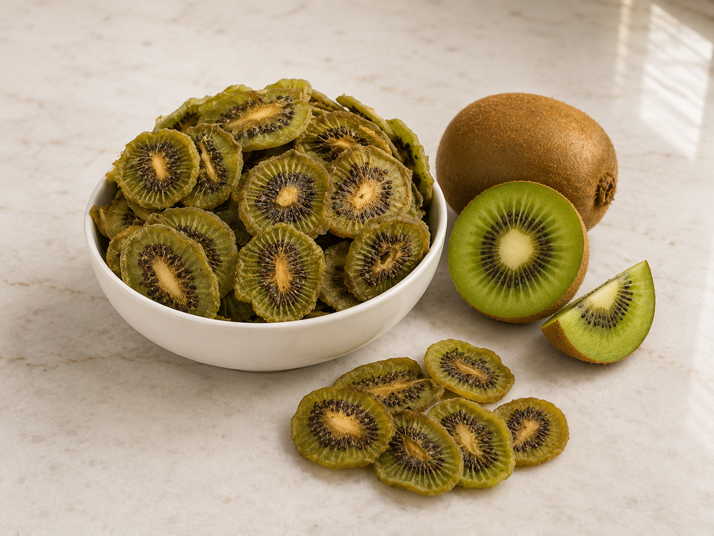 Premium Dehydrated Kiwi - No Sugar Added Healthy Snack
