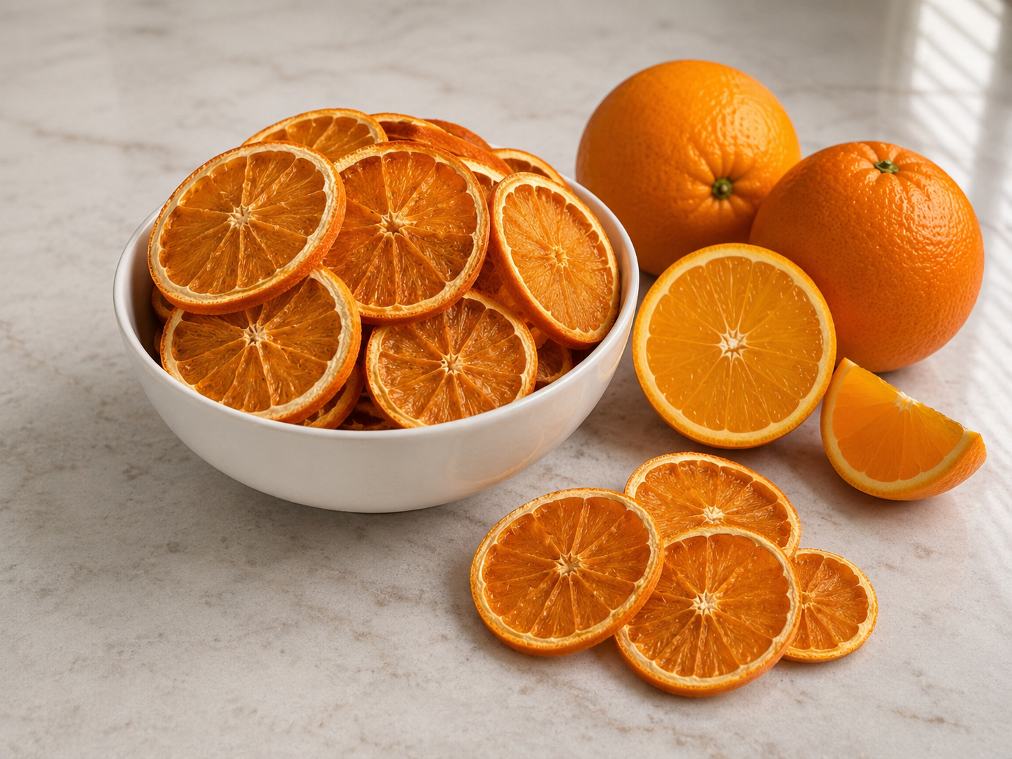 Premium Dehydrated Orange - No Sugar Added Healthy Snack