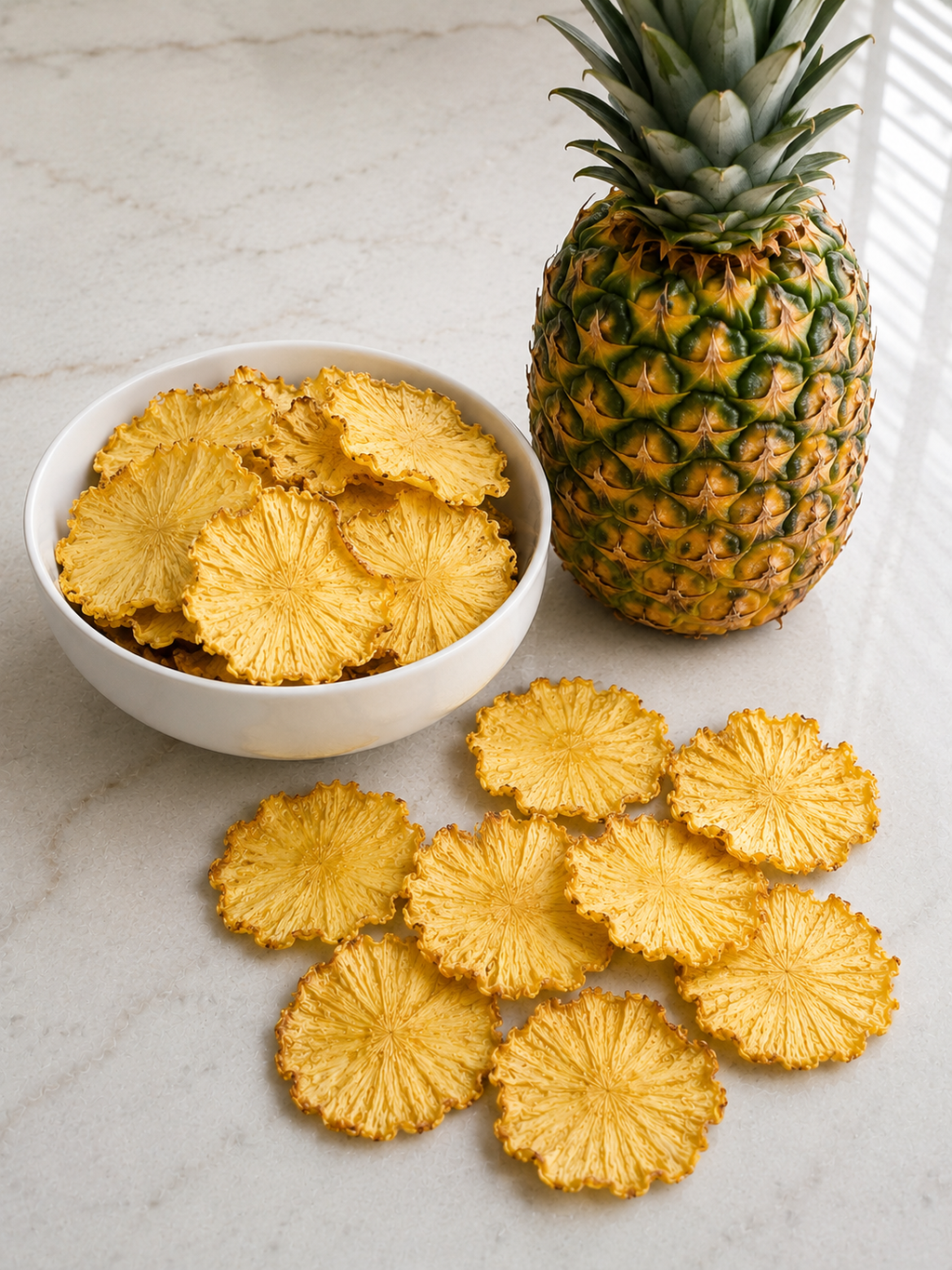Premium Dehydrated Pineapple - No Sugar Added Healthy Snack
