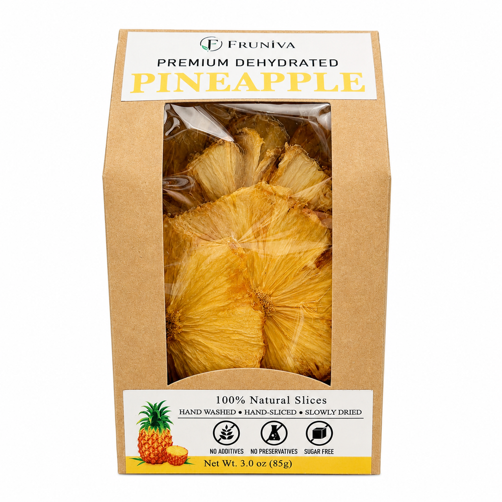 Premium Dehydrated Pineapple - No Sugar Added Healthy Snack