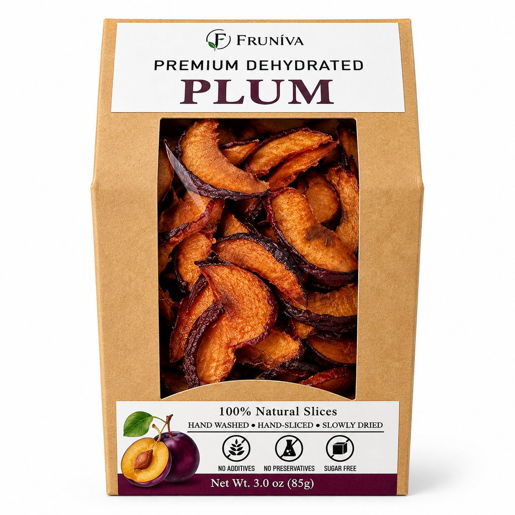 Premium Dehydrated Plum - No Sugar Added Healthy Snack