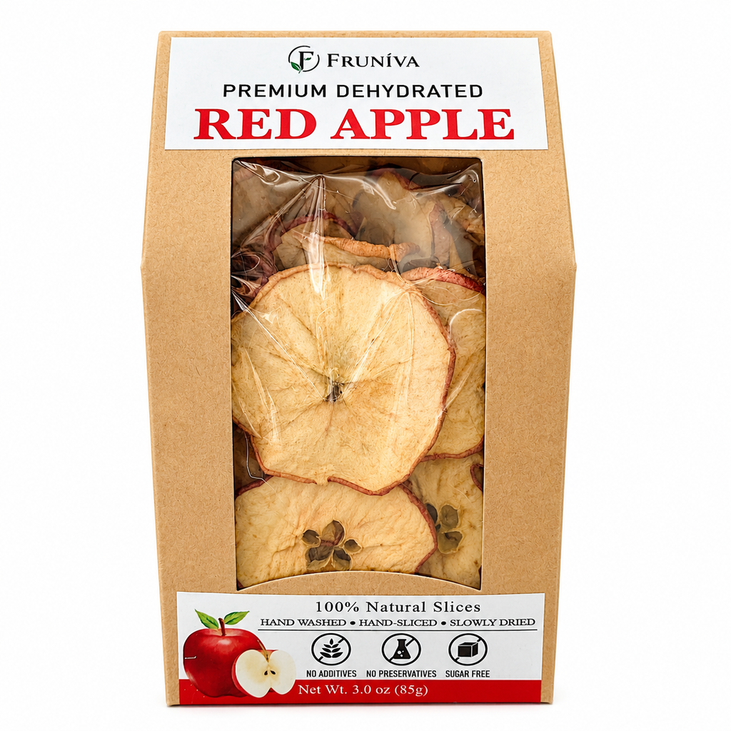 Premium Dehydrated Red Apple-No Sugar Added Healthy Snack