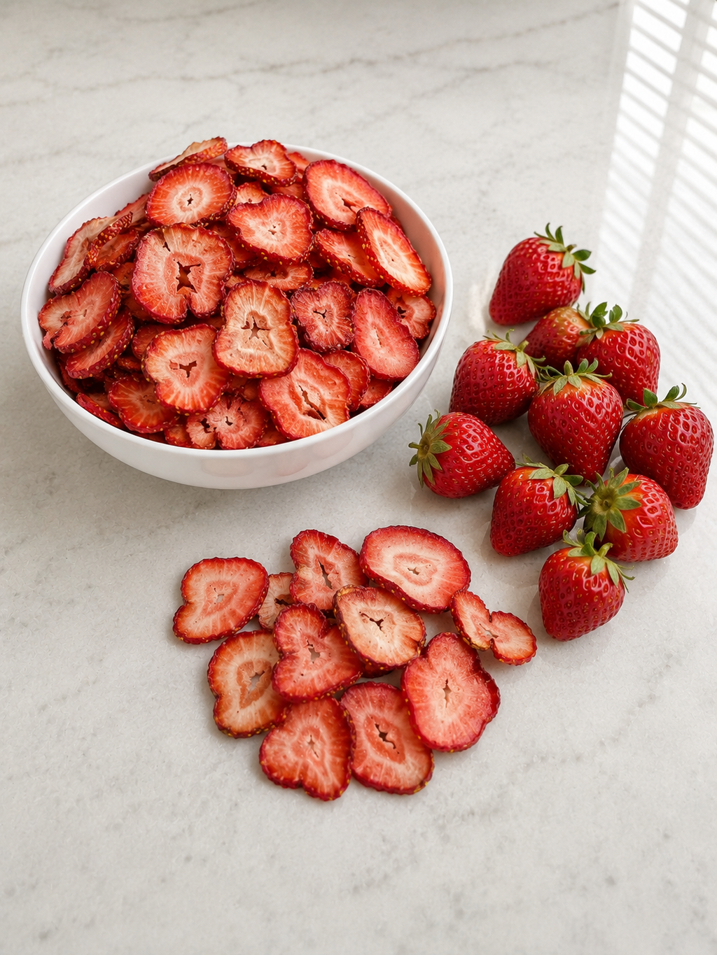Premium Dehydrated Strawberry-No Sugar Added Healthy Snack