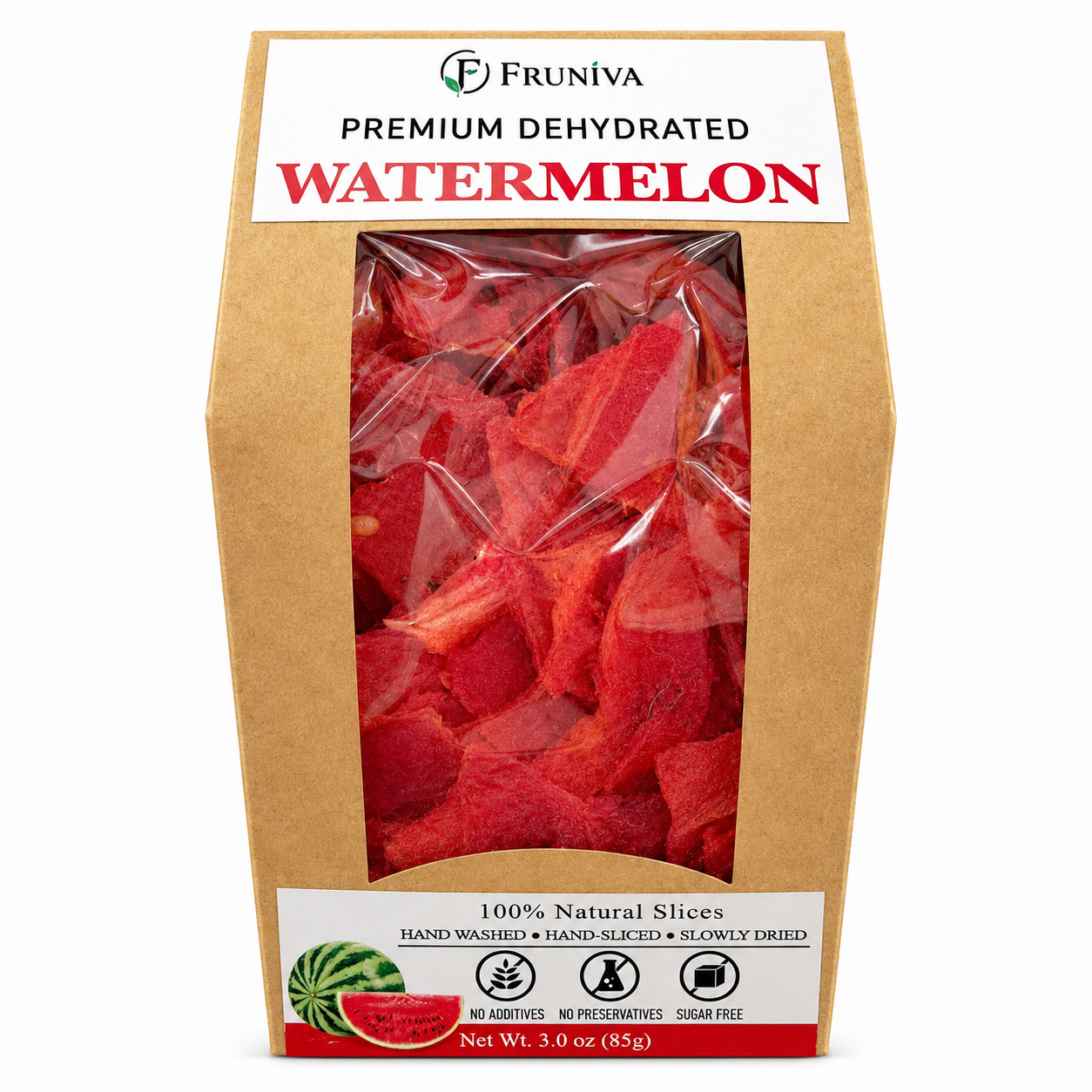 Premium Dehydrated Watermelon - No Sugar Added Healthy Snack
