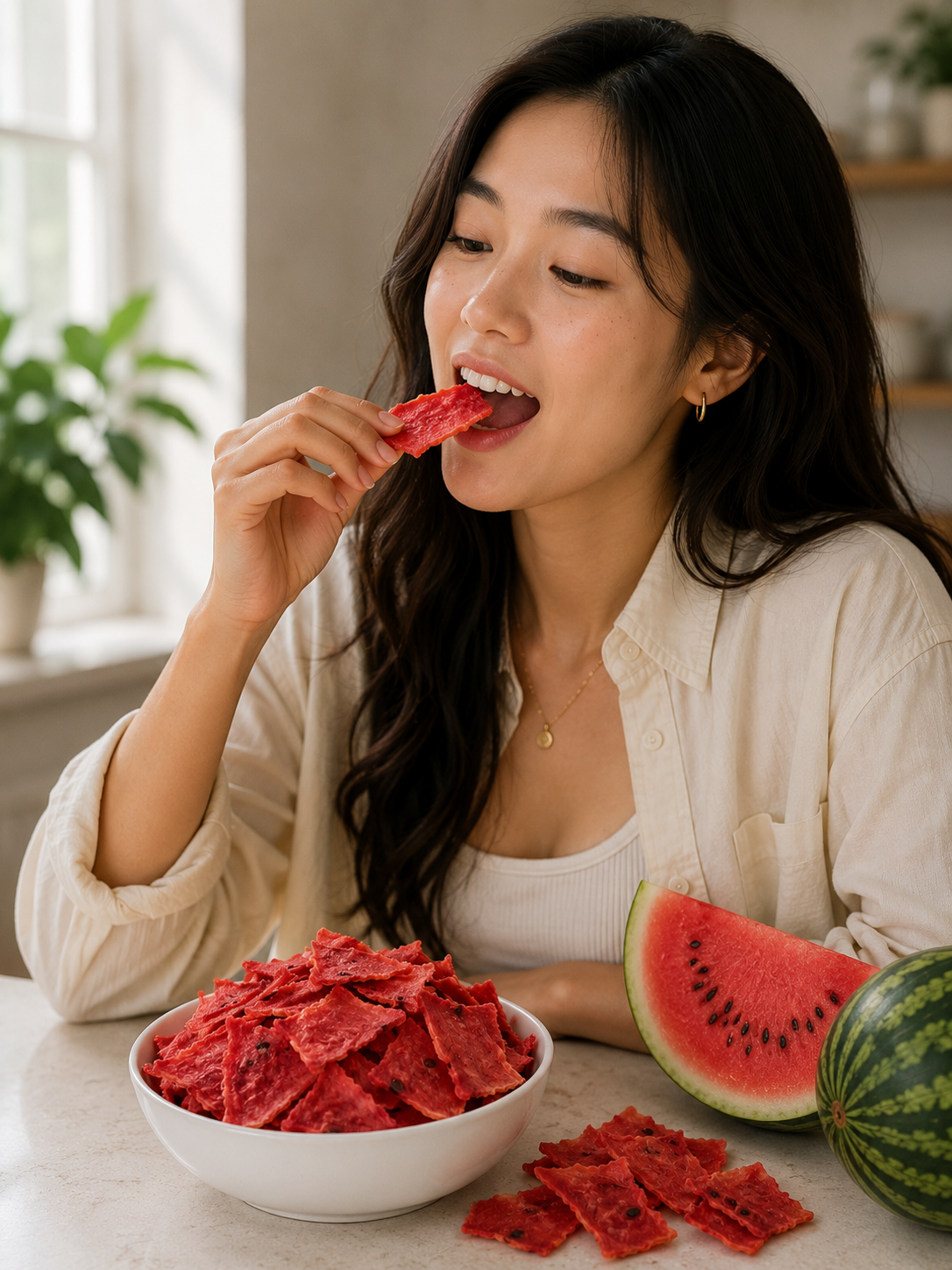 Premium Dehydrated Watermelon - No Sugar Added Healthy Snack